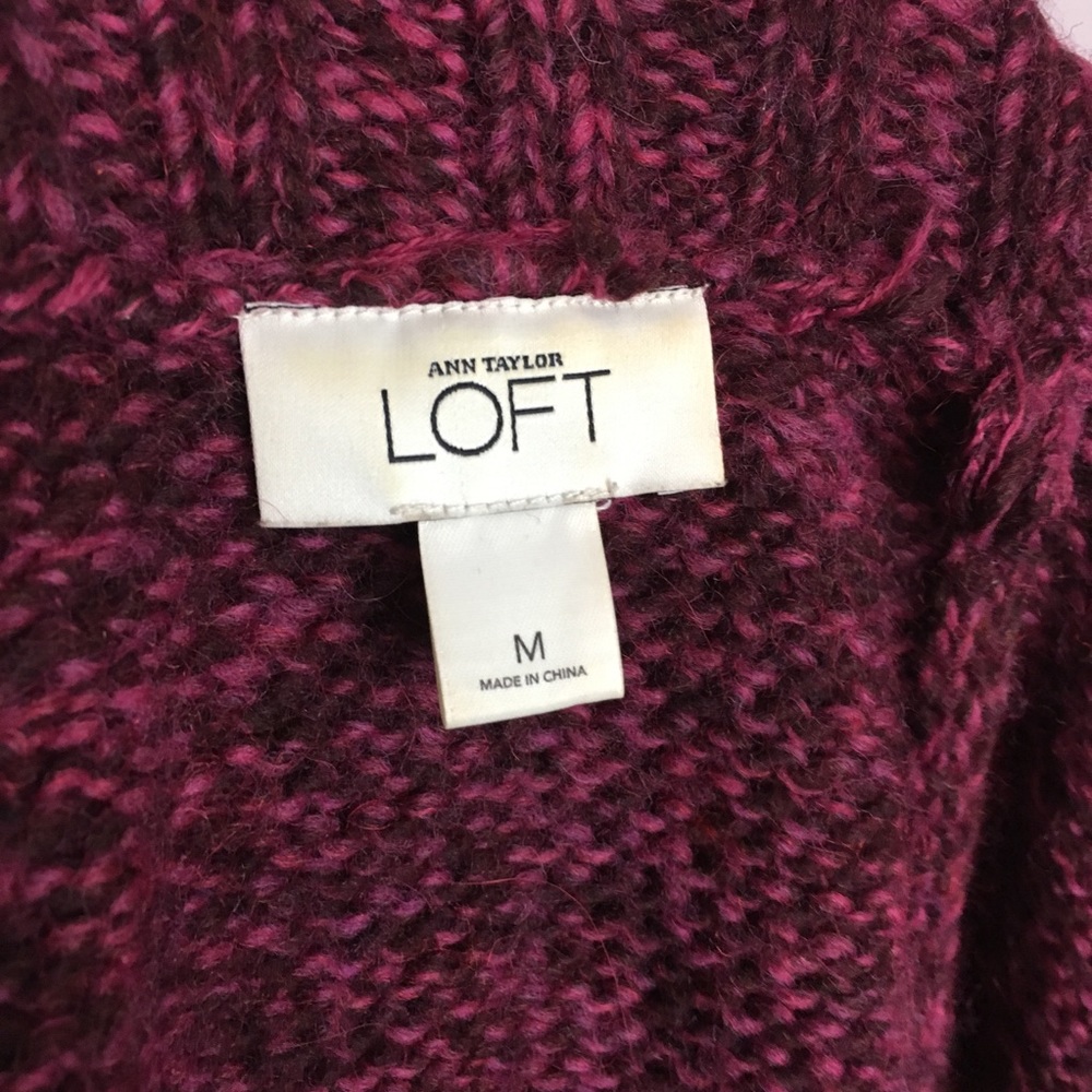 🍄SOLD🌿 LOFT Chunky Tie Waist Cardigan Sweater - Picture 3 of 6